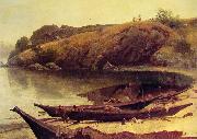 Albert Bierstadt, Canoes
